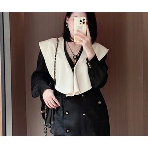 Elegant Black and White Women's Jacket